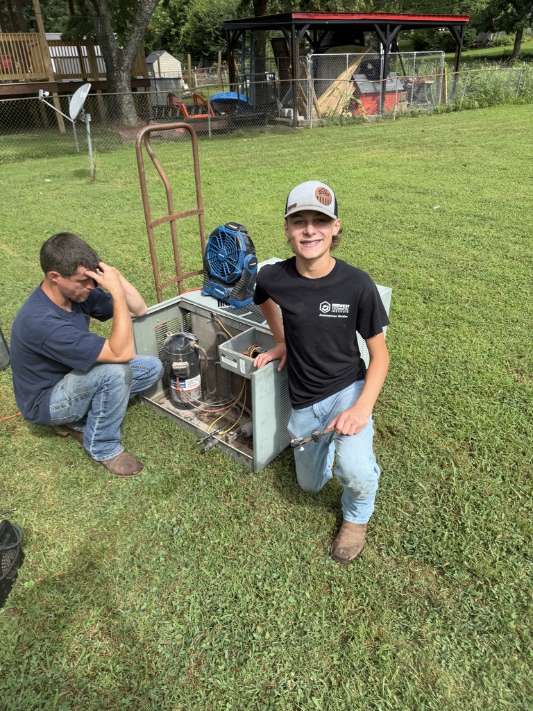 Finn Holliway - Ag Placment - Replacing an AC Compressor.