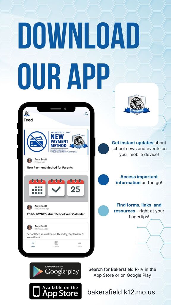 Information regarding the school app