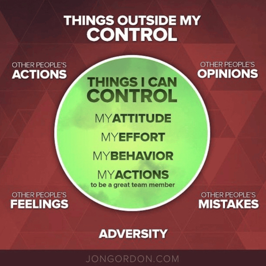 Things out of my control graphic