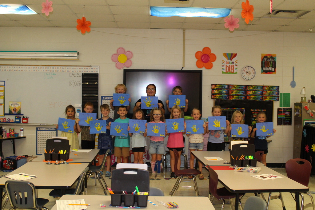 President Khloe Simmons and Mrs. Heather's Class