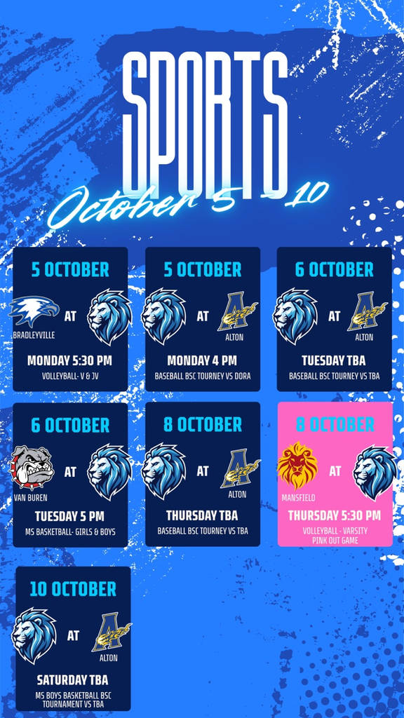 sports schedule for the week