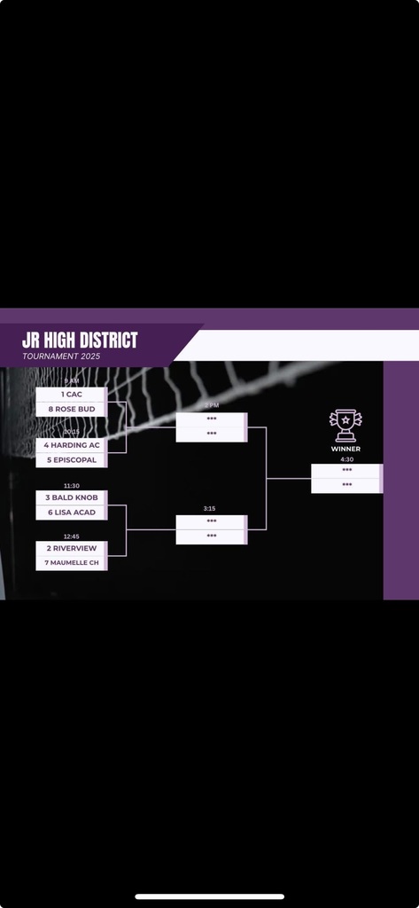Jr High Volleyball Bracket