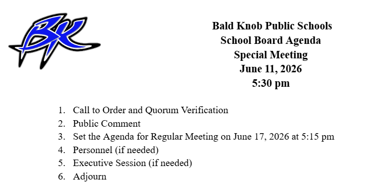 Board agenda