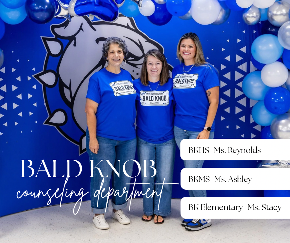 The Bald Knob Counseling Department smiling for the camera.