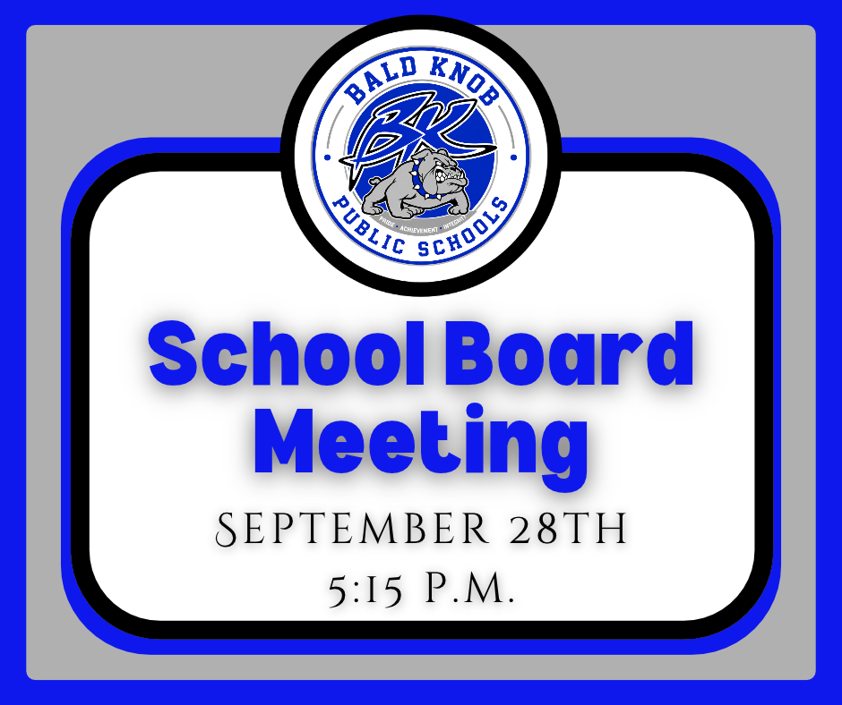 School Board Meeting at 5:15pm