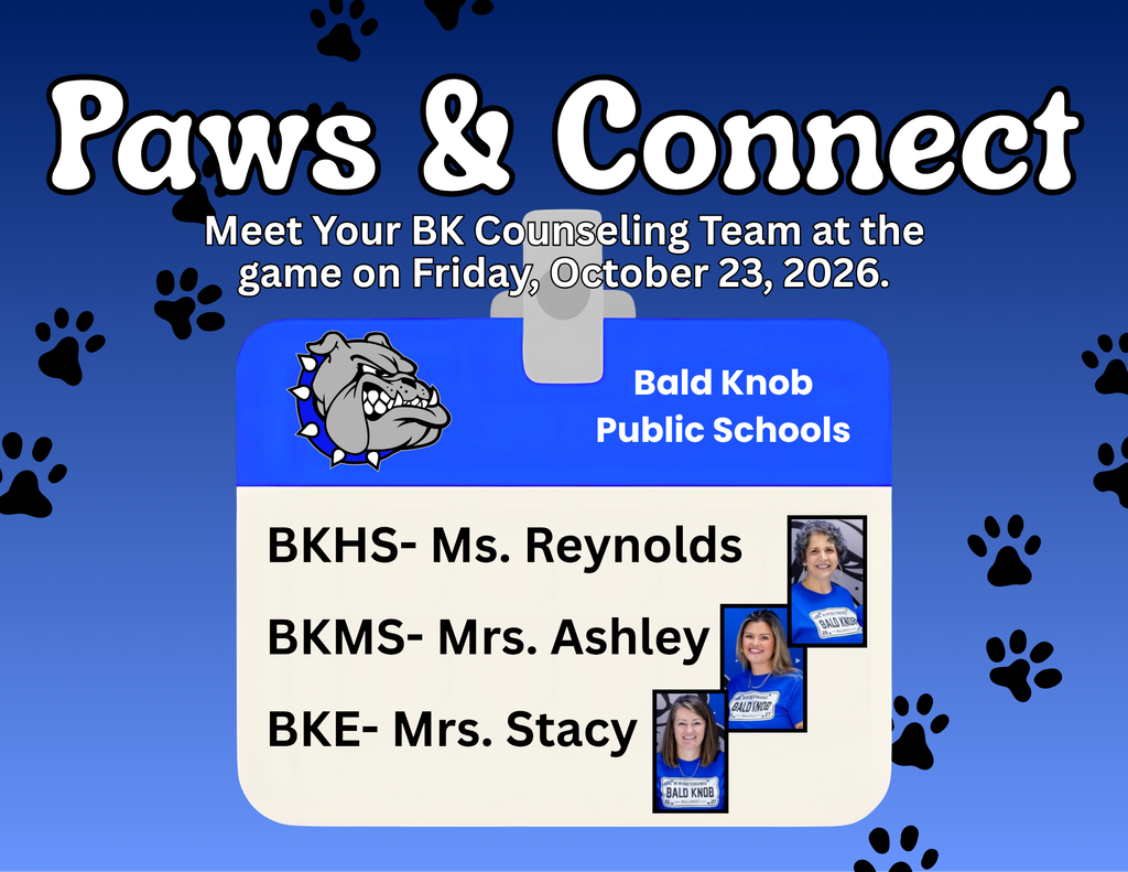 Flyer for the BK Counseling Department's meet at greet at the 10/23/26 football game.