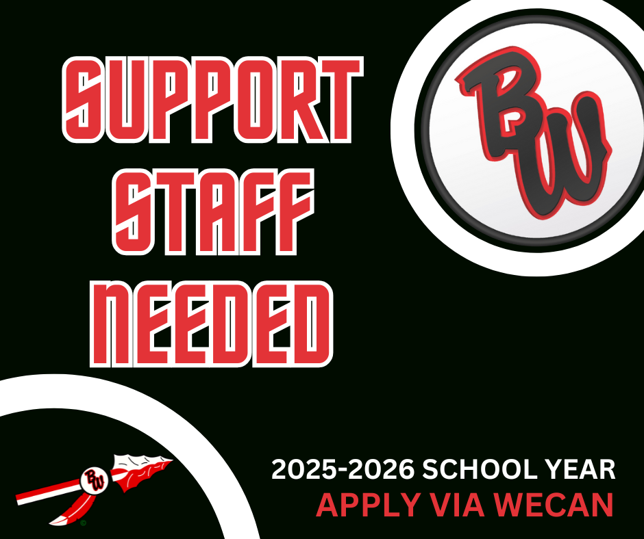 SUPPORT STAFF NEEDED WITH BW LOGO