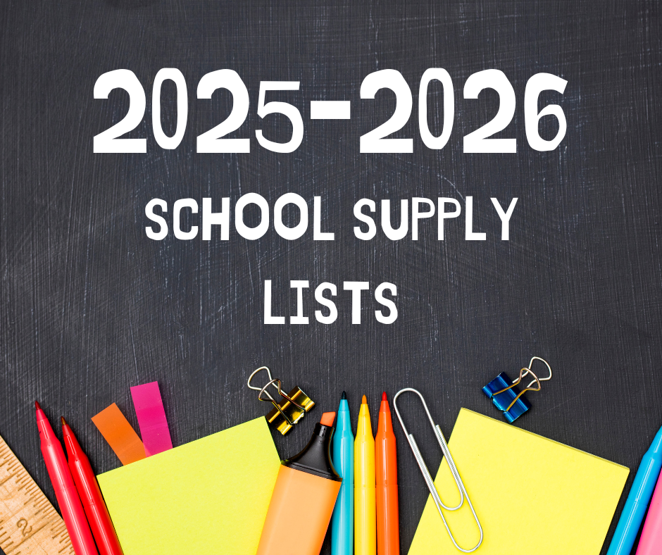 2025-2026 School Supply Lists