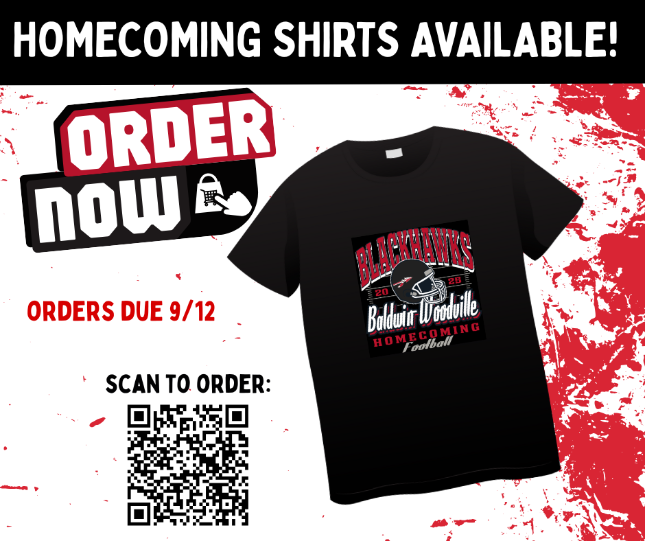 Picture of shirt and order info