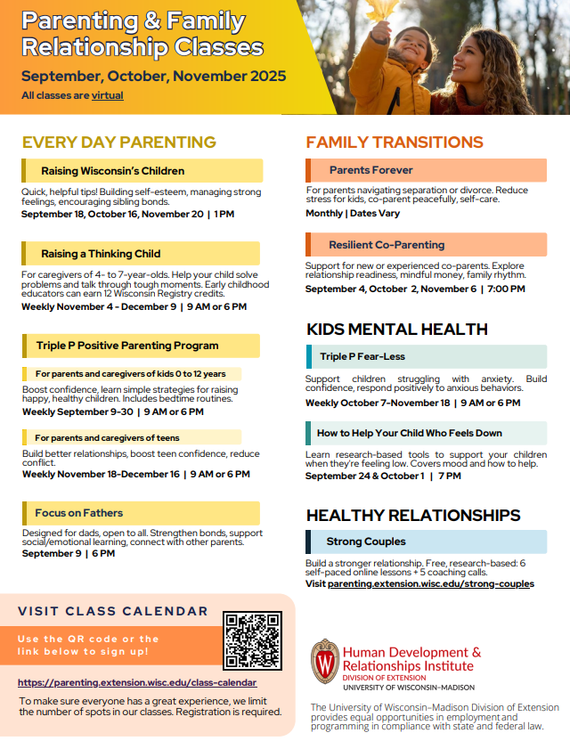 parenting and family relationship classes
