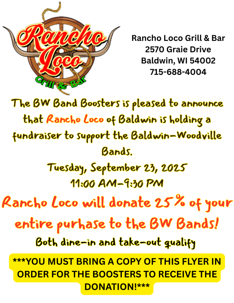 Rancho Loco Flyer to print