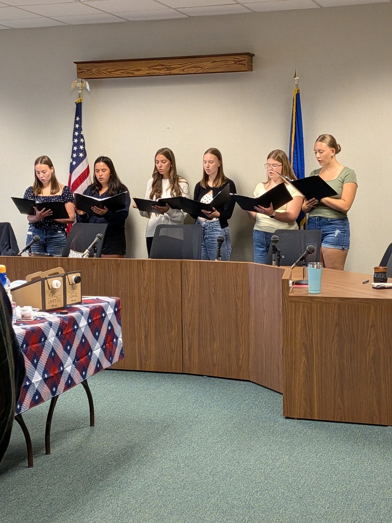 Students singing