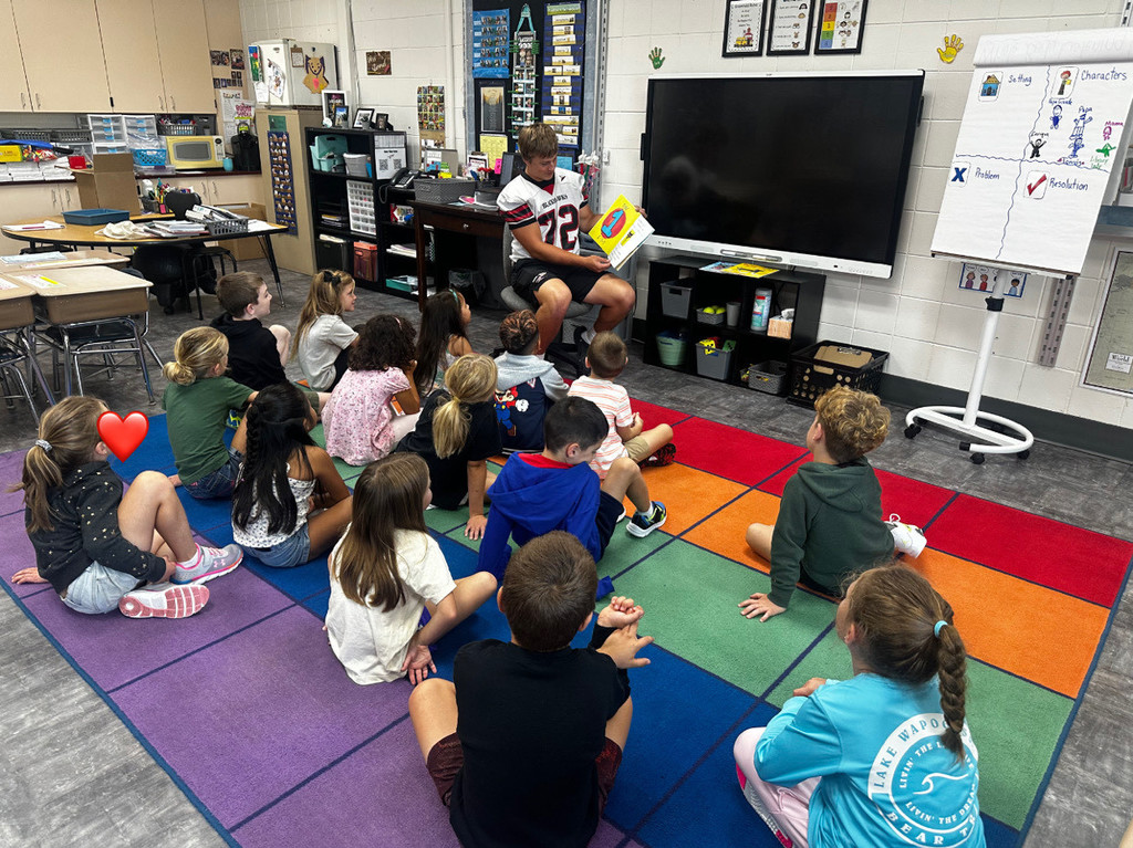 Mrs. Stimme's class listening