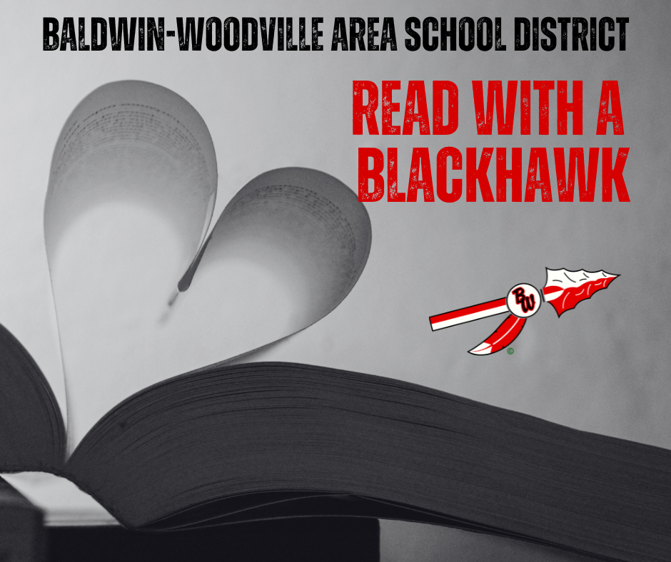 Book with Heart "READ WITH A BLACKHAWK"