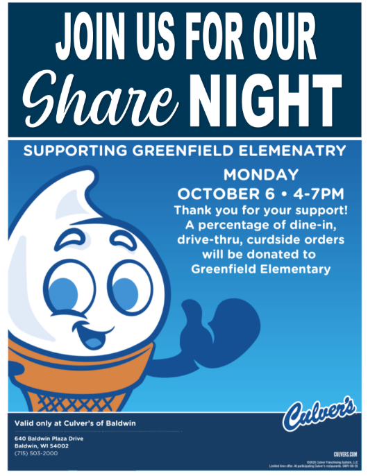 Culver's Poster with Ice Cream Cone