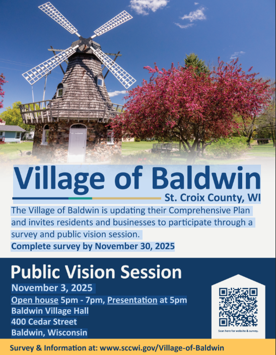 Village poster with details on event.