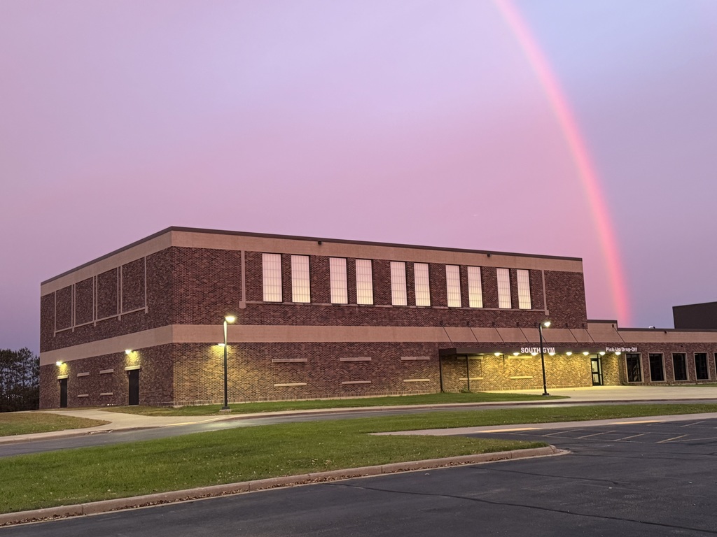 Rainbow over Greenfield Elementary