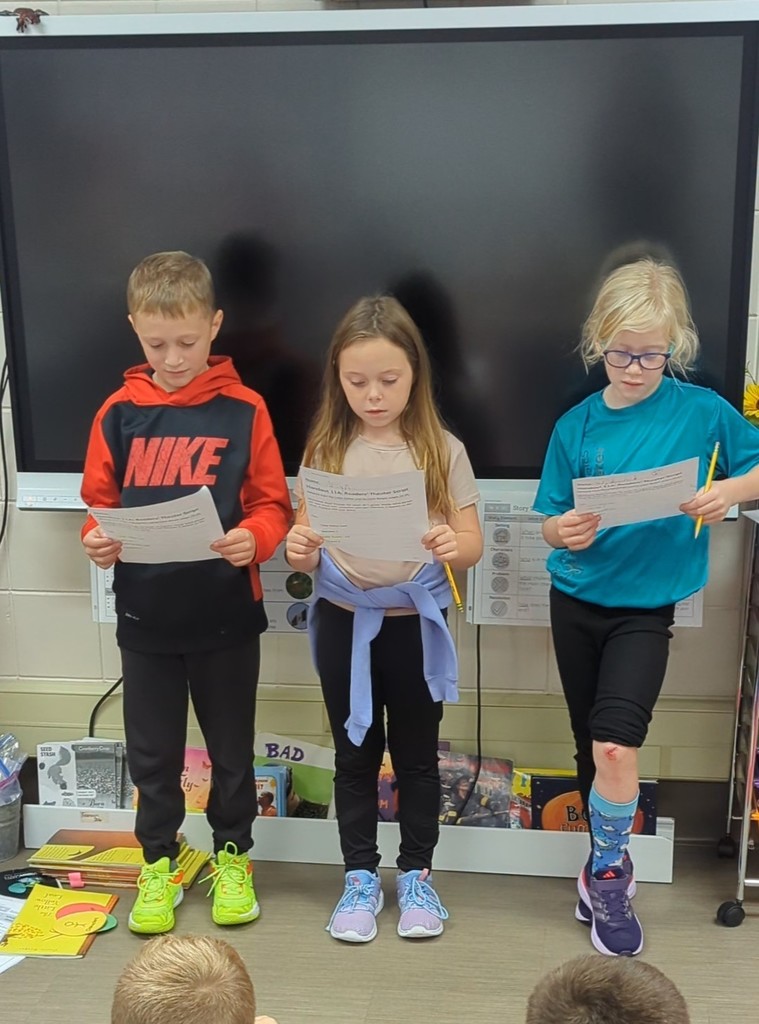 Three students performing