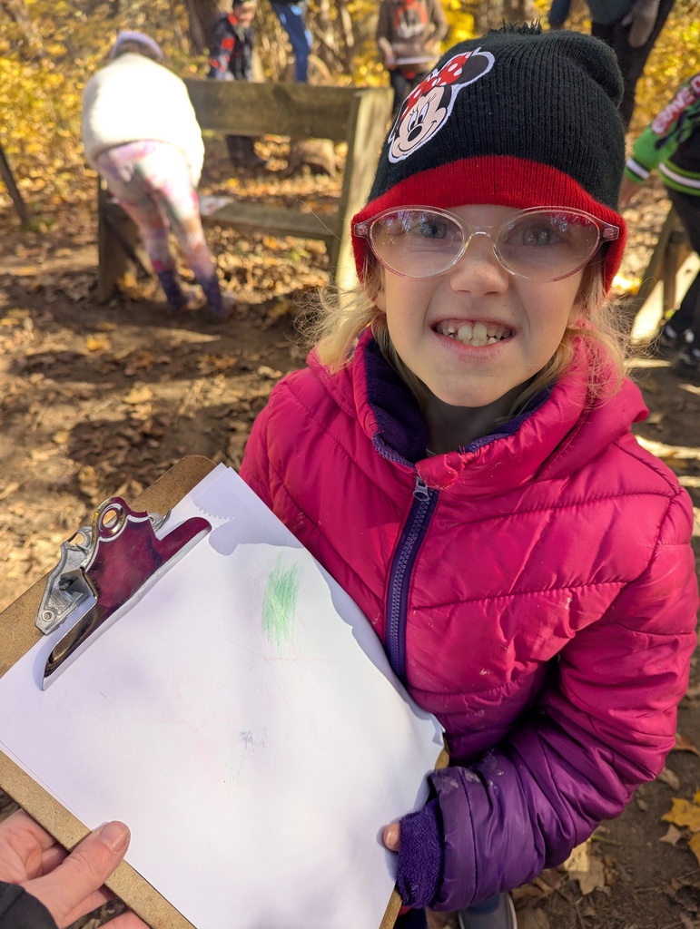 Smiling student with her project