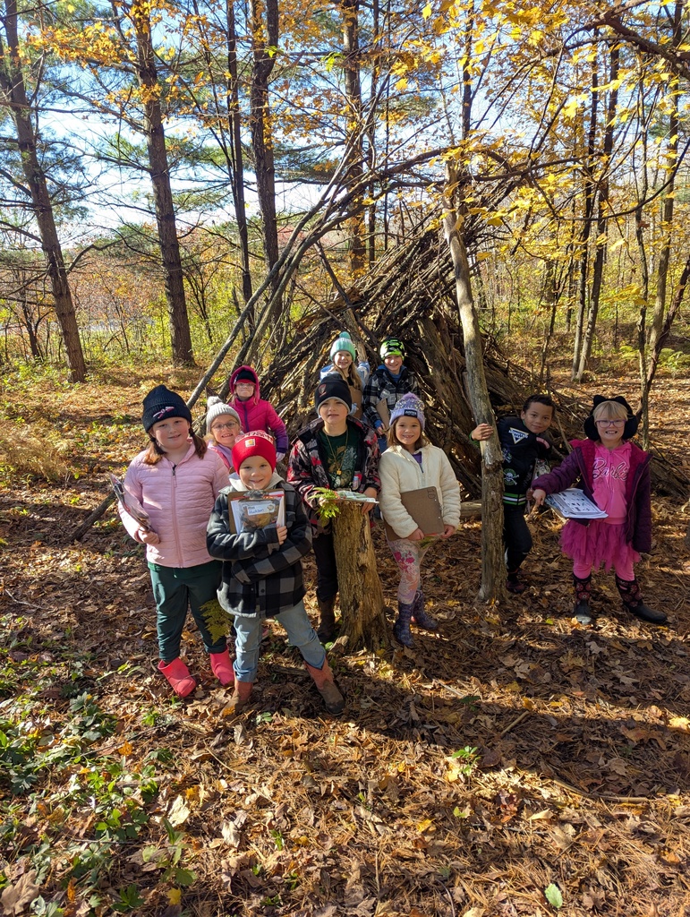 Students in the school forest