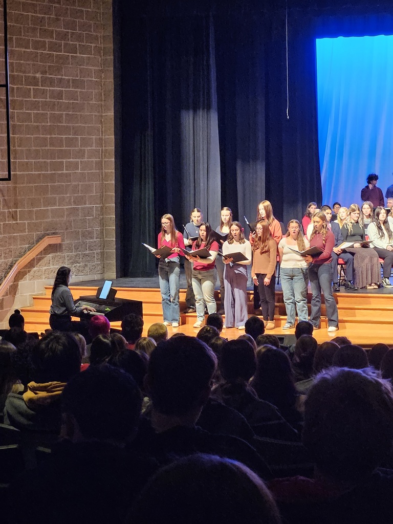 The BWHS choir singing.