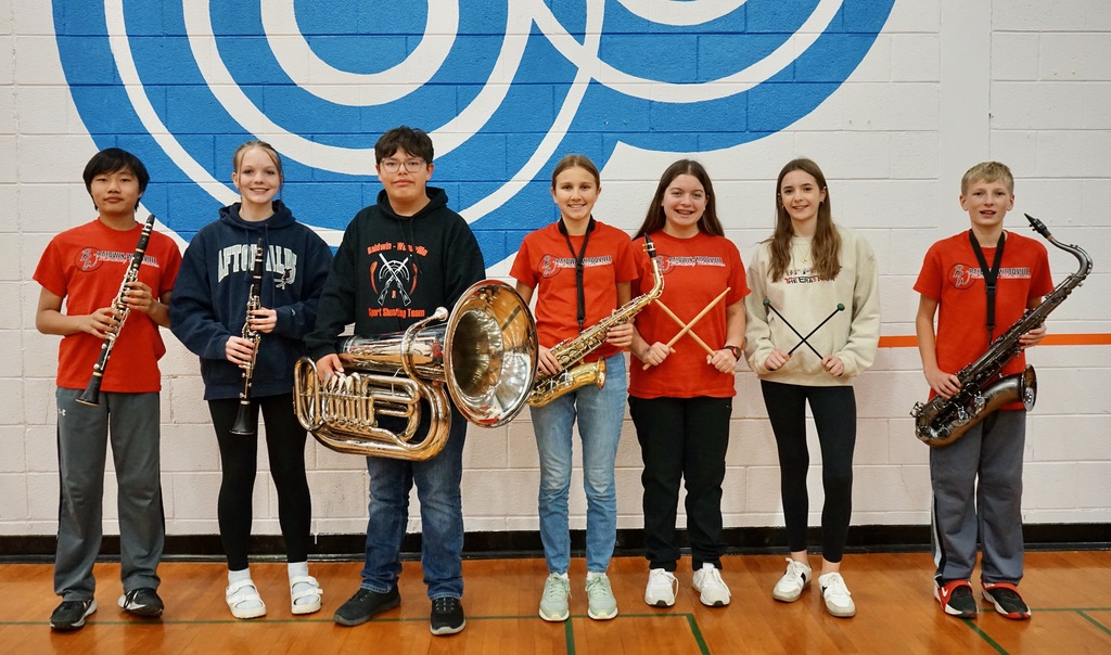 VMS Students with their instruments