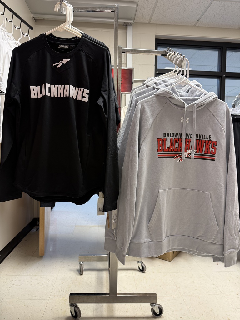Blackhawk sweatshirts.