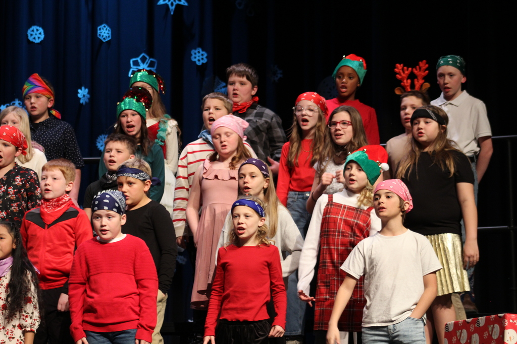Singing students in their concert.