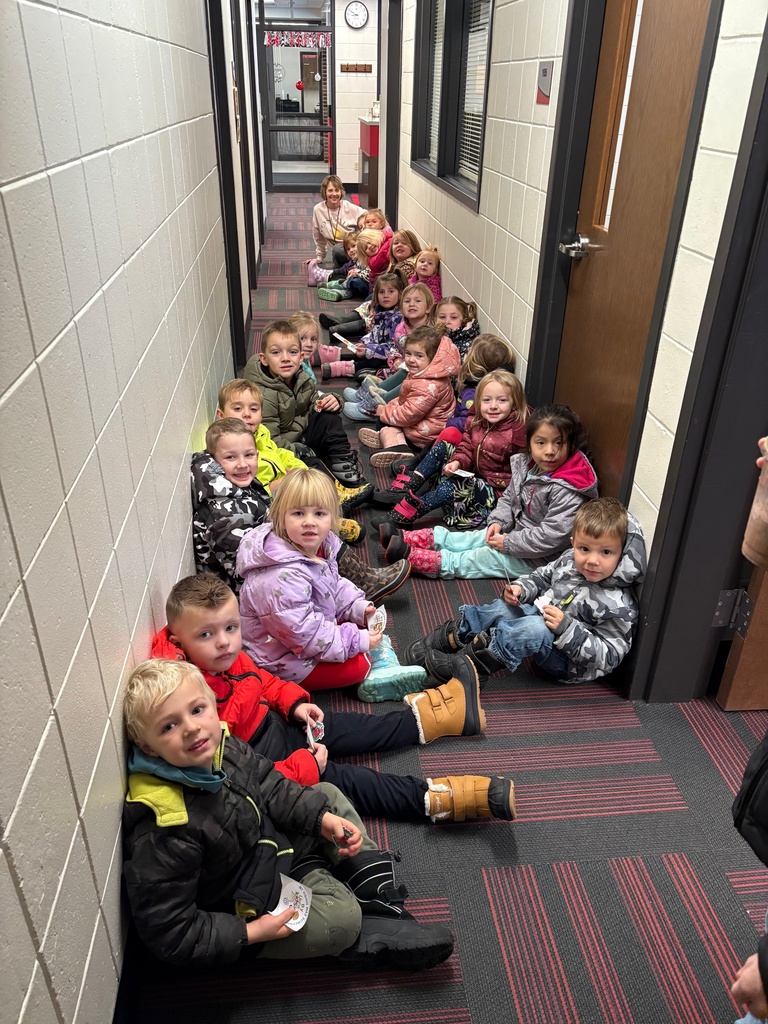 Students waiting their turn for the eye screening.