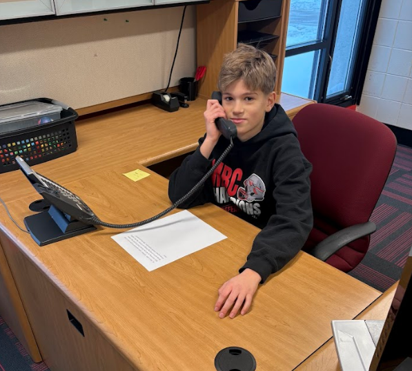 Morning announcements as the Principal