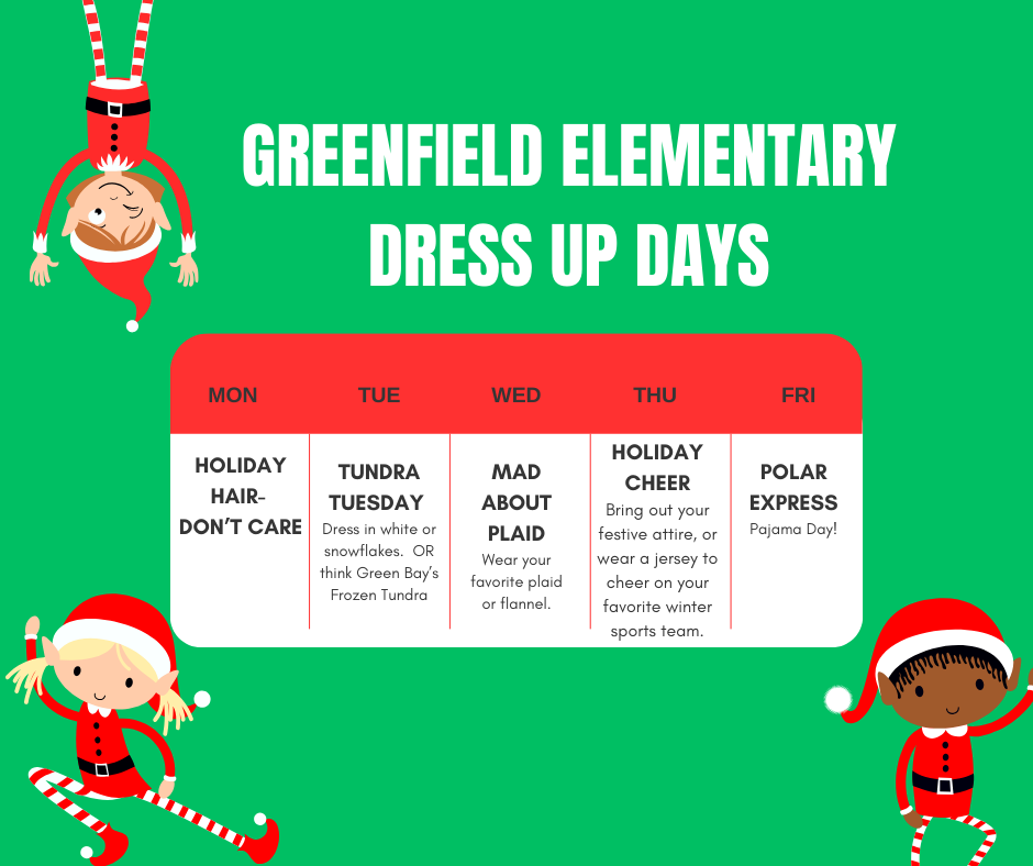 Greenfield Elementary Dress Up Days