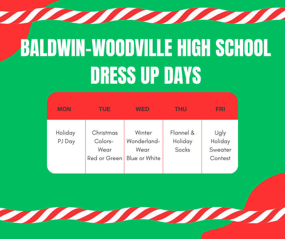 Baldwin-Woodville High School Dress Up Days