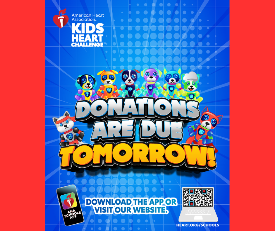 Donations Are Due Tomorrow!