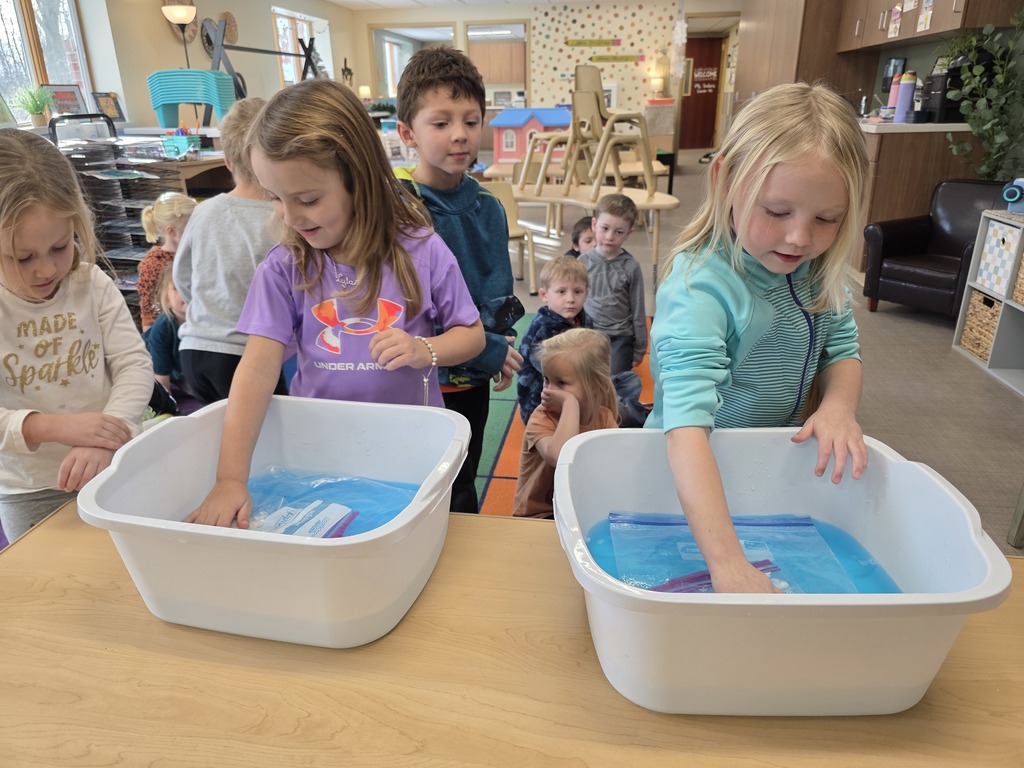 Students feeling ice