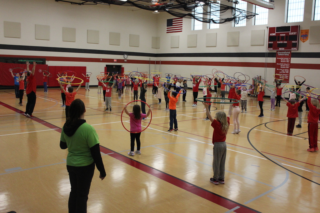 Hula Hoop in the gym!