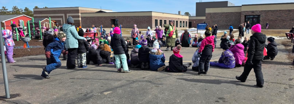 Recess game of Duck Duck Grey Duck