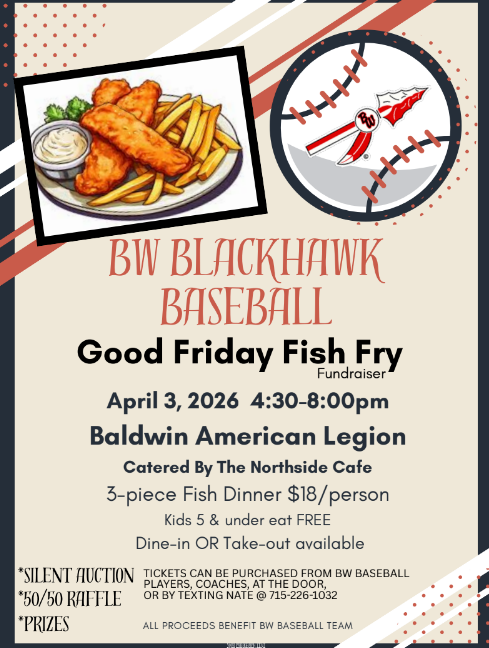 BW Blackhawk Baseball Flyer