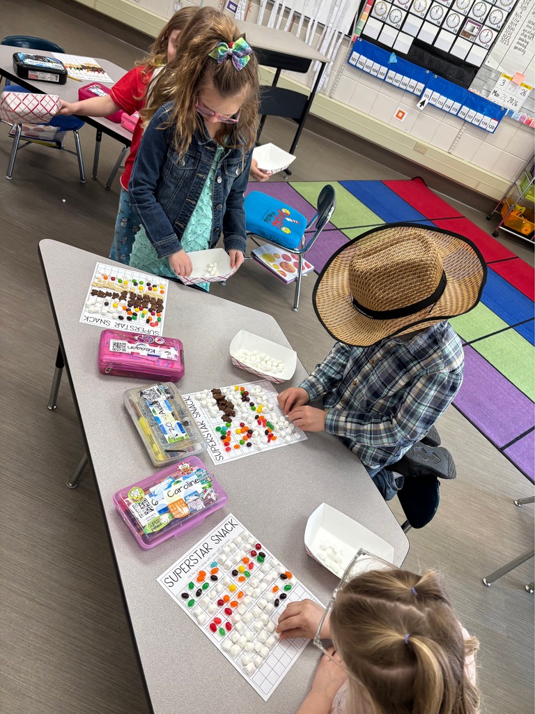 "Superstar Snack" challenge, where students used their math skills to count out exactly 120 tasty items.