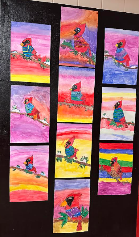 Display of the Winter Cardinals.