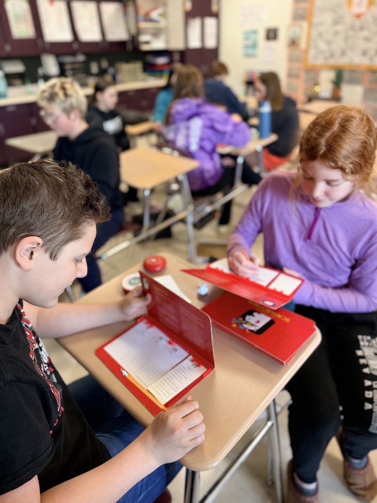 Two students getting ready for a "brain break"