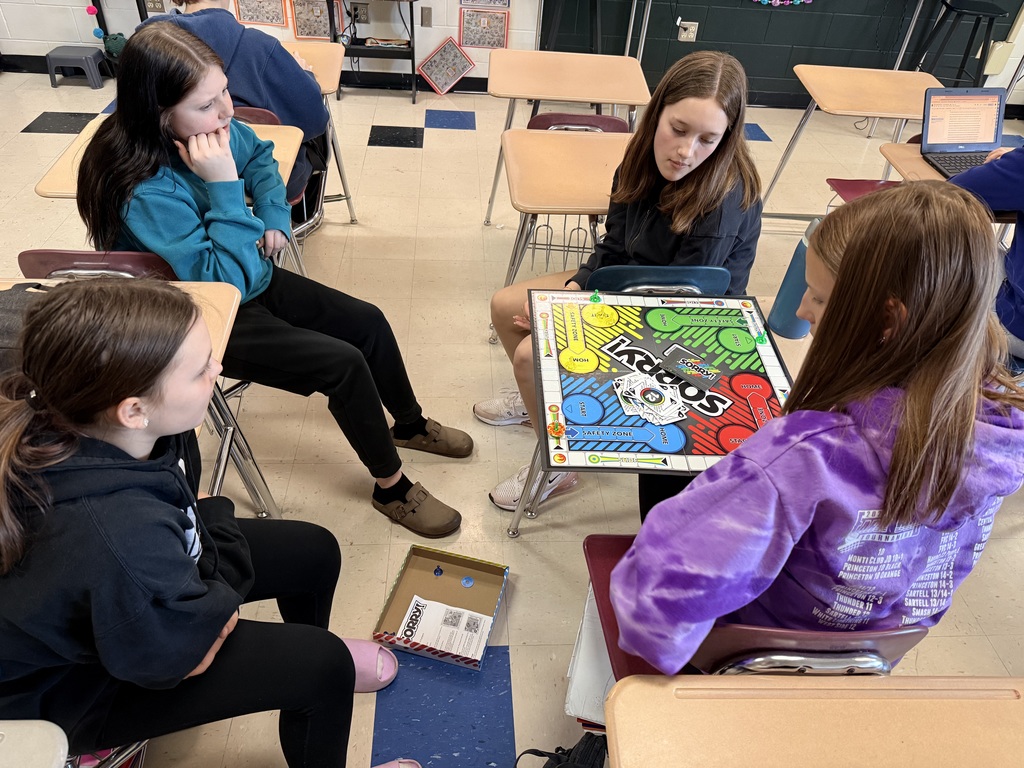 A group of students playing SORRY!
