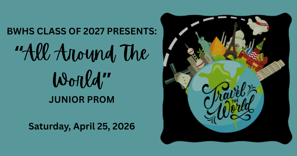 Prom logo "All Around the World"