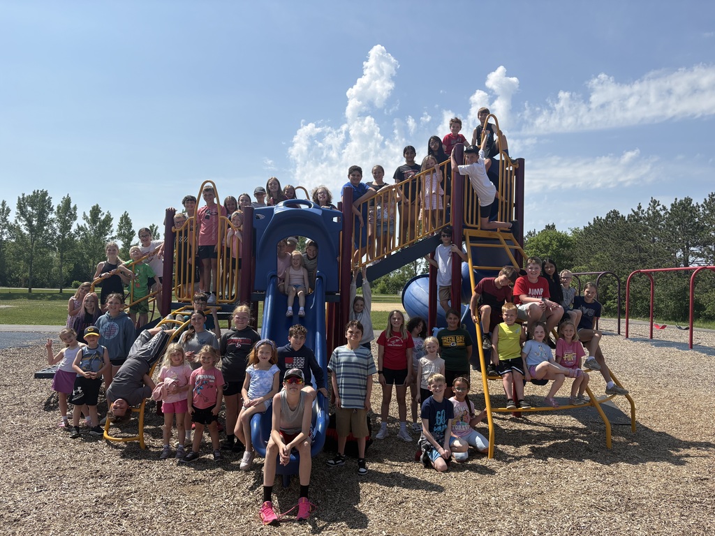 Group photo of students on the playground
