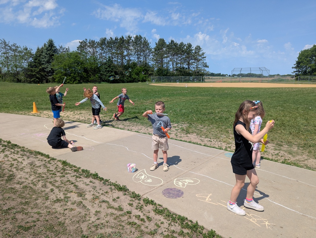 Students playing outside.