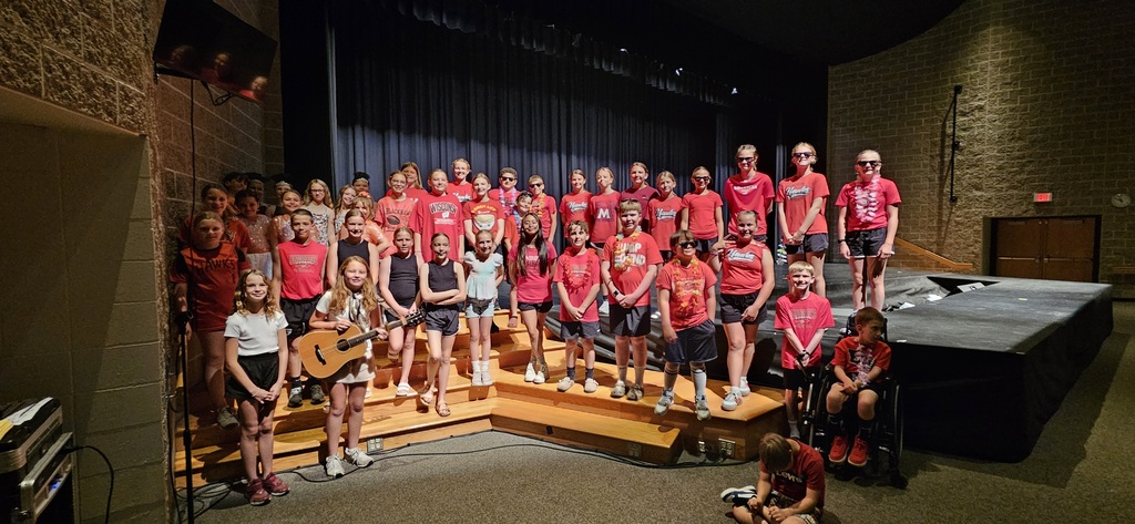 Group photo in the Performing Arts Center