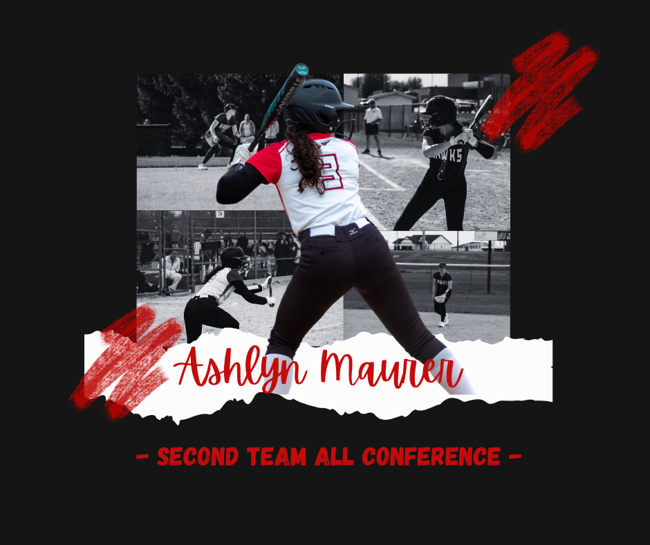 Ashlyn Maurer batting.