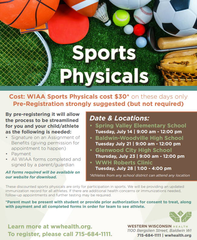 Sports Physical Post from WWH