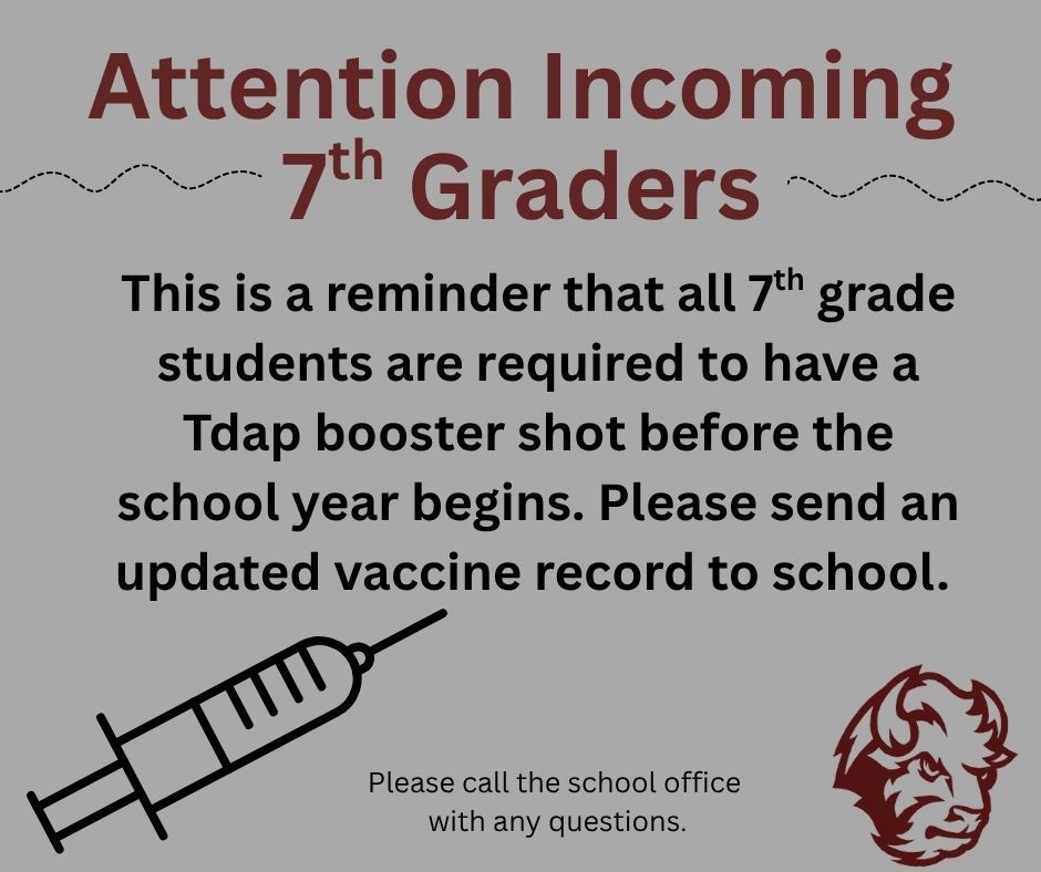 Attention Incoming 7th Graders