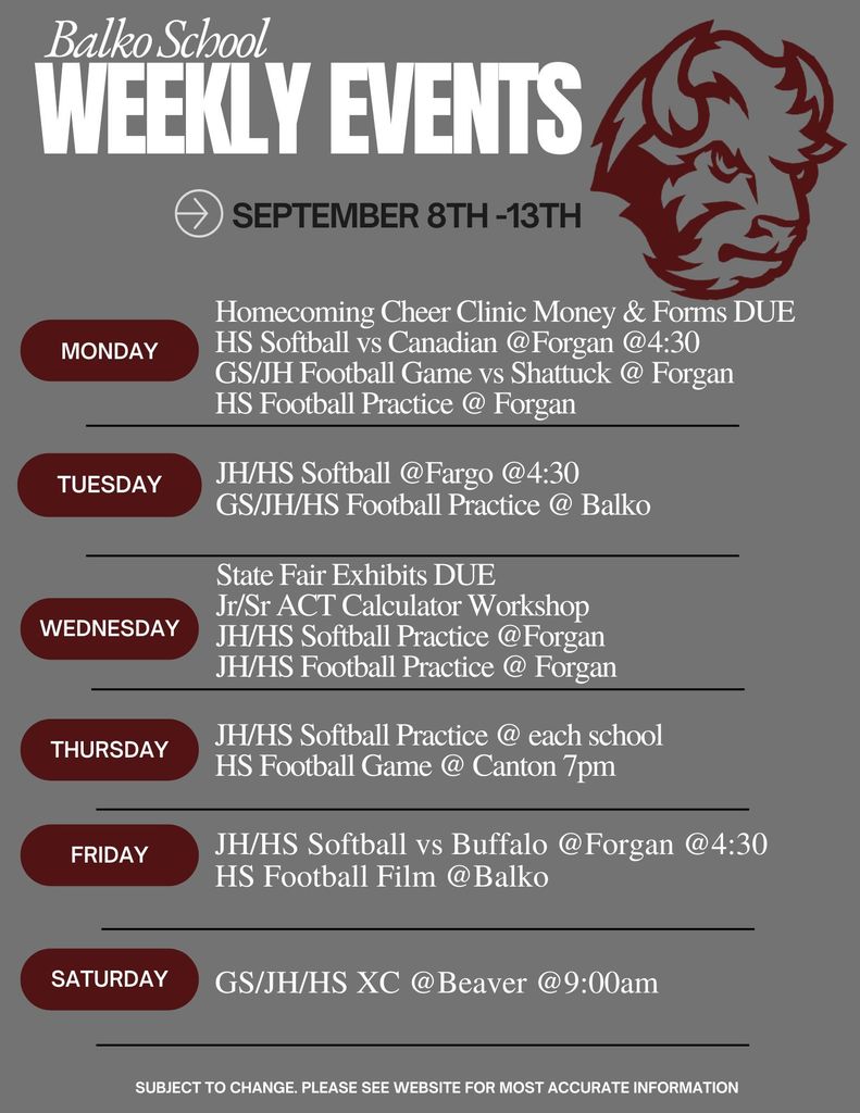 September 8th-13TH