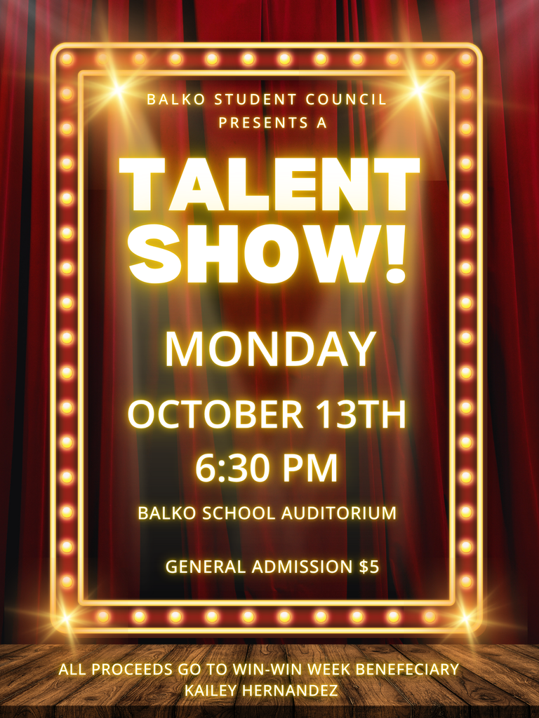 Talent show flyer